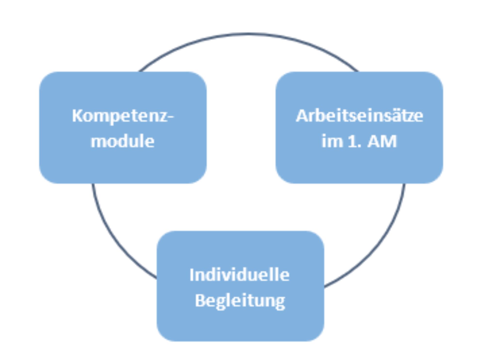 Grafik Arbeitsweise Integrationsmassnahmen