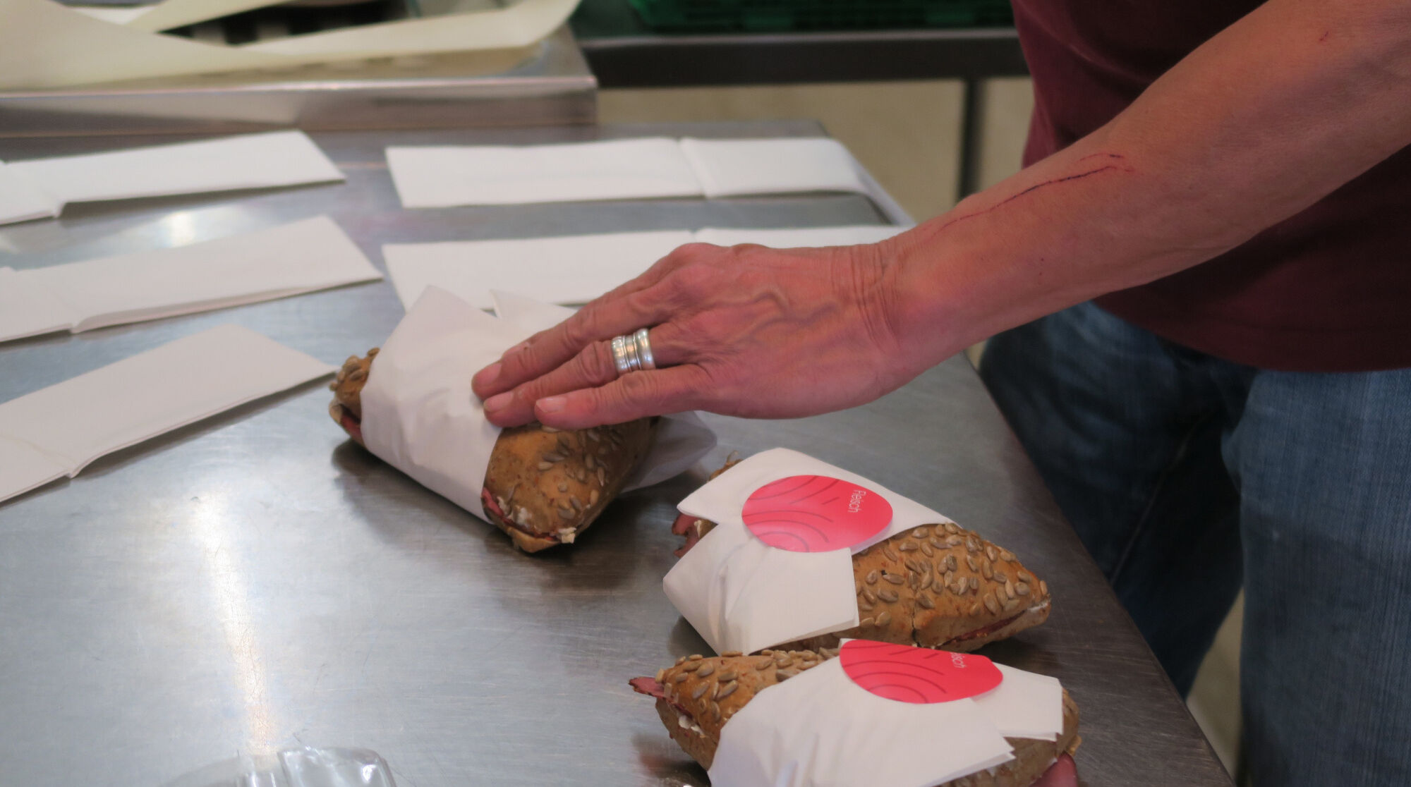 werkBAR sintegrA zürich Oerlikon Verpacken Pastrami
