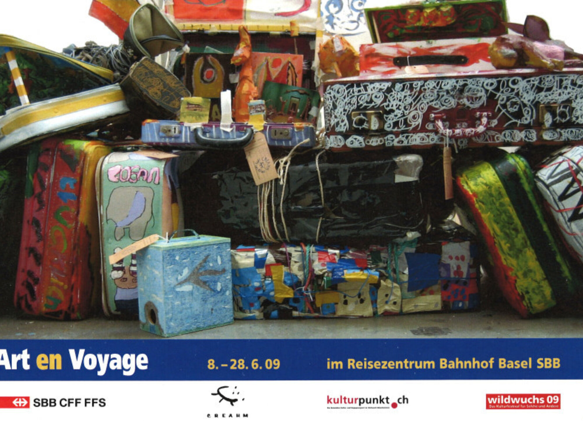 Atelier vom Wolf in der Säule sintegrA zürich Ausstellung Kunst auf Reisen