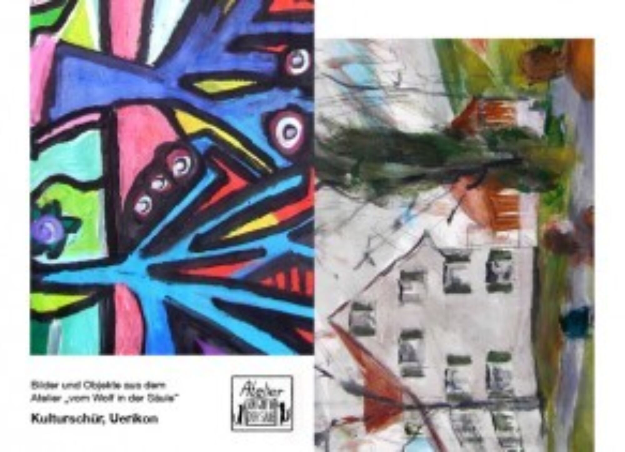 Atelier vom Wolf in der Säule sintegrA zürich Ausstellung Kulturschür 01 300x211