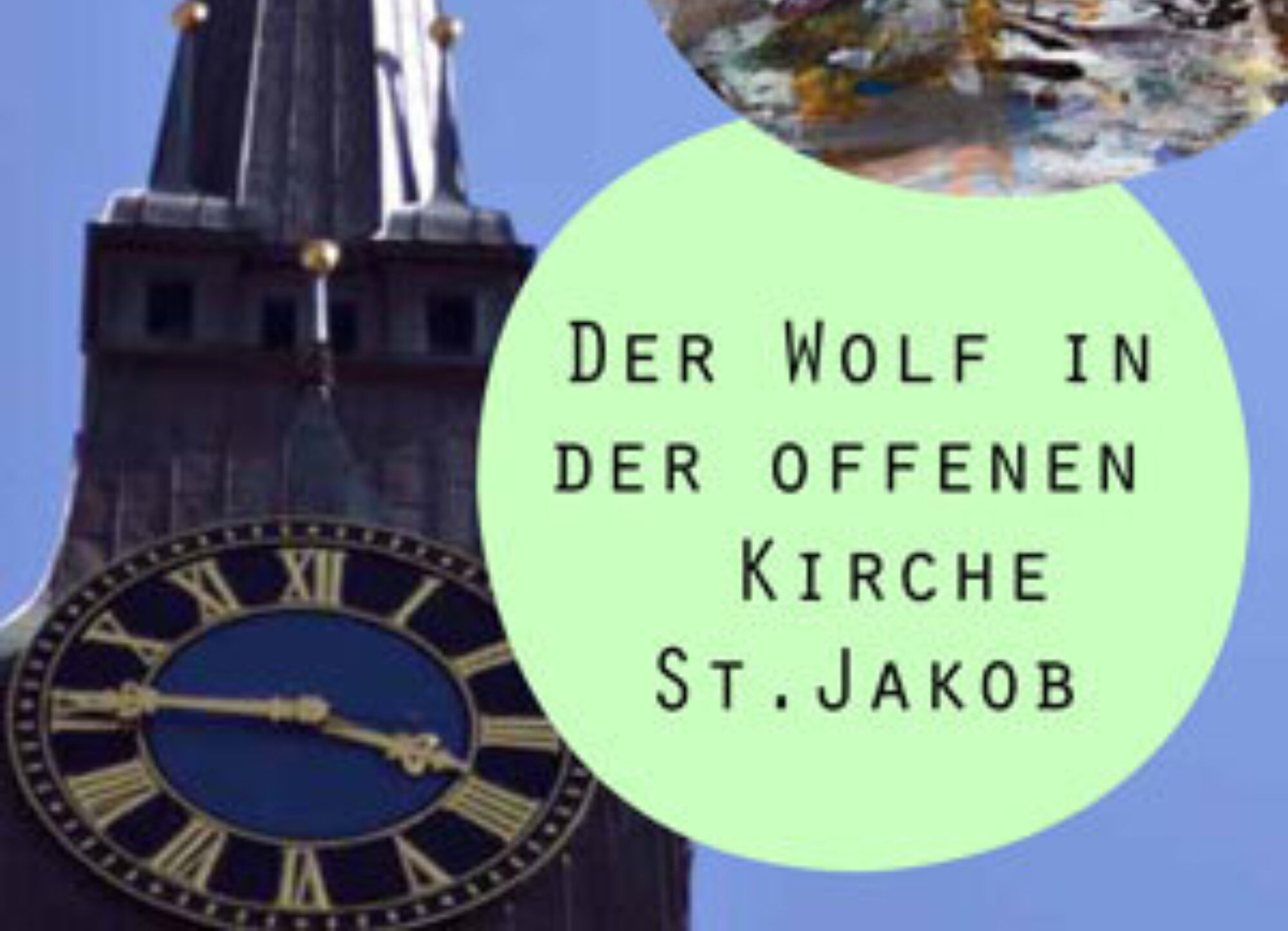 Atelier vom Wolf in der Säule sintegrA zürich Ausstellung Mail Flyer St