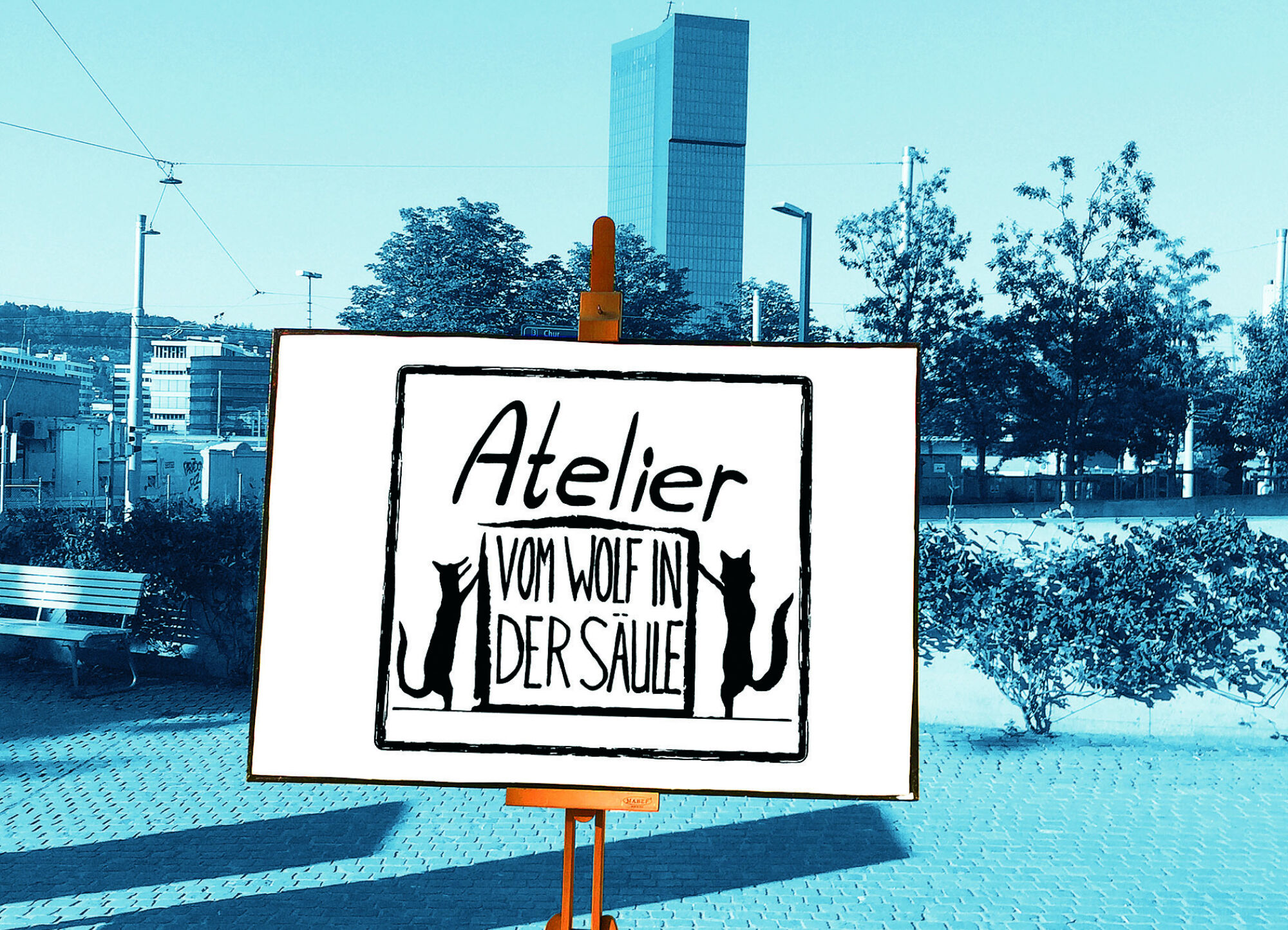 Atelier vom Wolf in der Säule sintegrA zürich Ausstellung Hard Cover Gallery